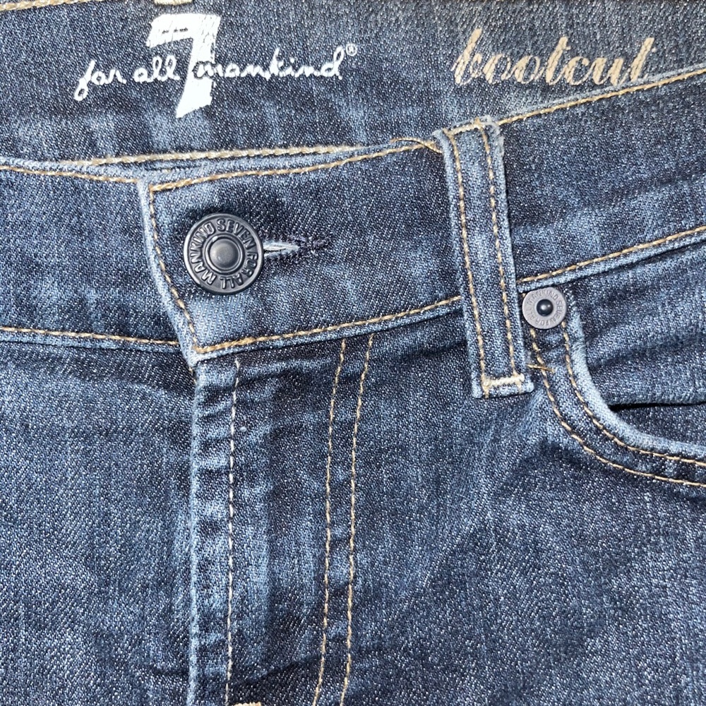 7 for all Mankind Bootcut Dark Wash Denim Jeans